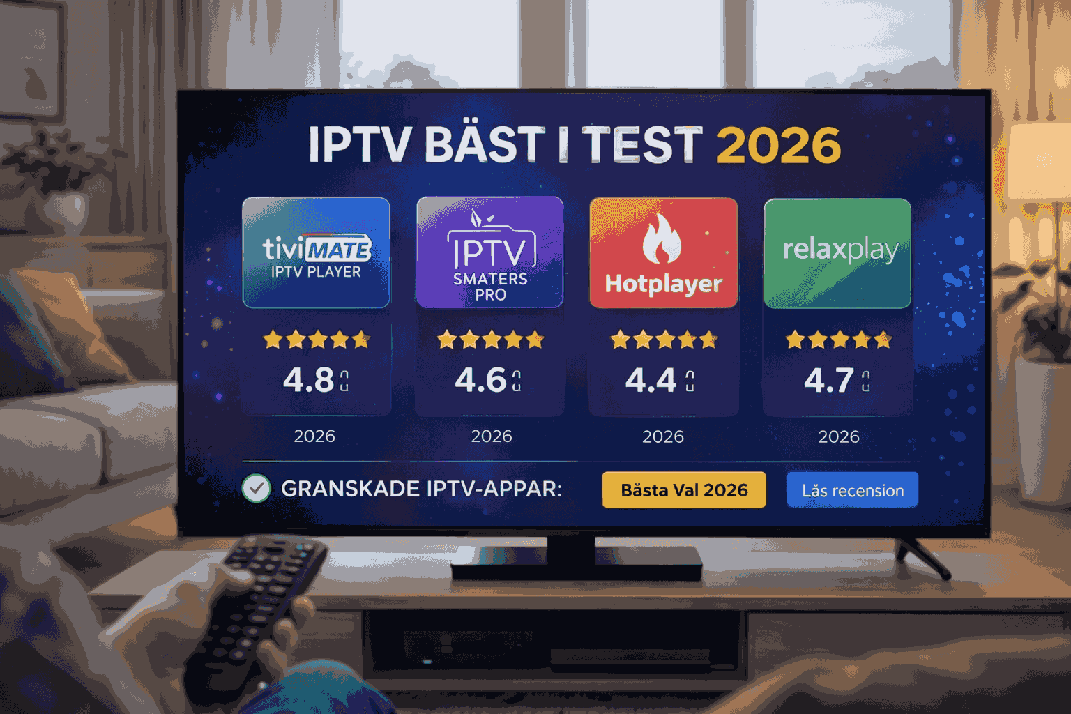 IPTV bäst i test 2026