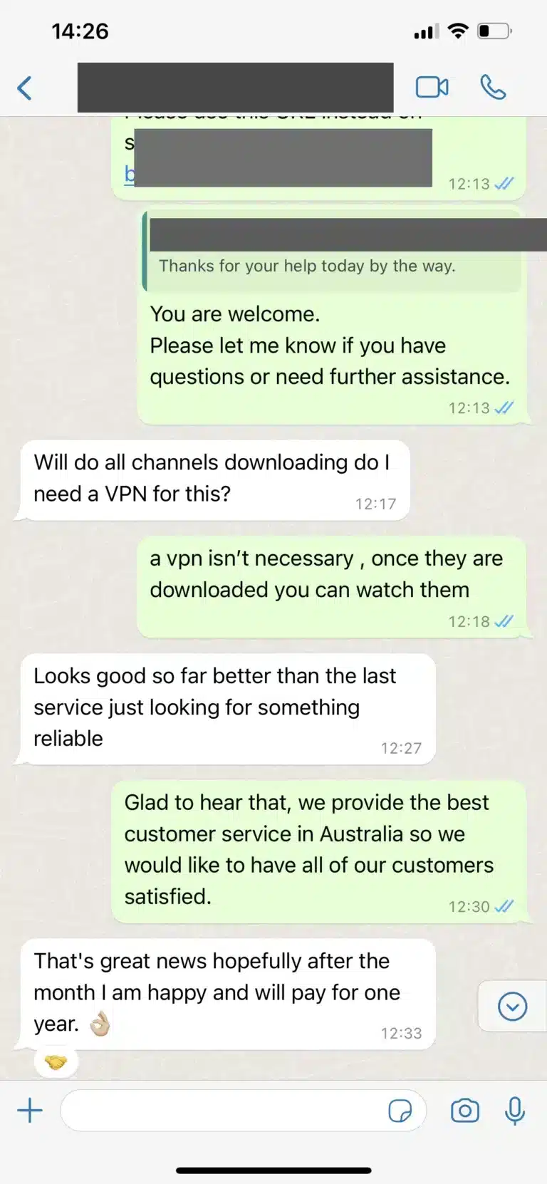 Review screenshot